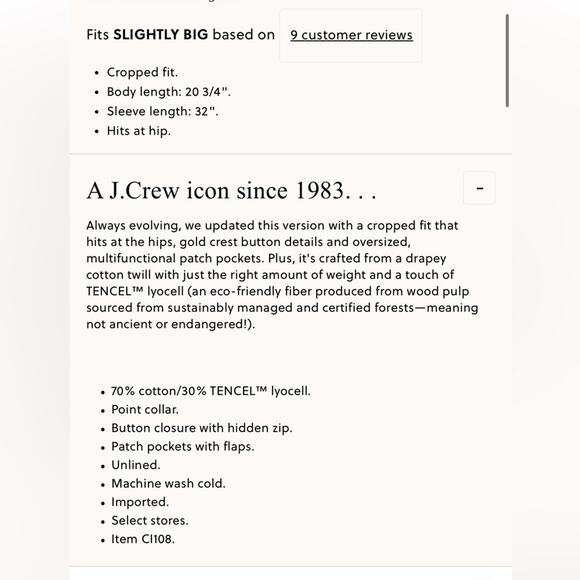 J.Crew Short Barn Jacket™ in cotton twill - Picture 4 of 10